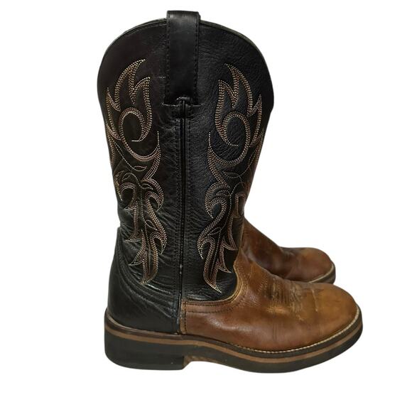 Durango Vintage Women’s Brown Black Embroidered Boots Western Size 6.5 M Used - Picture 2 of 8